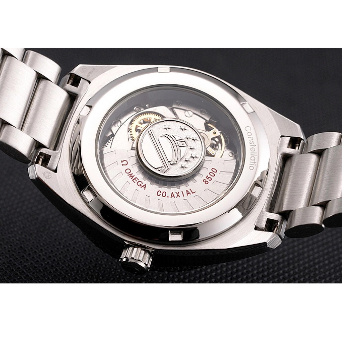 1024 Omega Globemaster Black Dial Stainless Steel Case And Bracelet